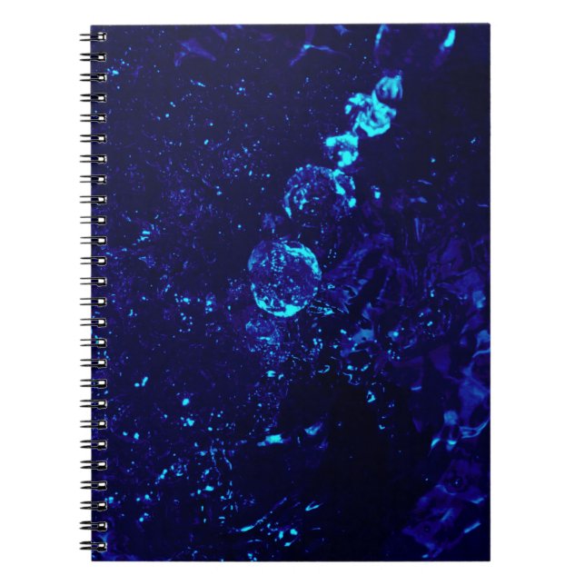 Blue Jacuzzi Bubbles SpiralNotebook Notizblock (Vorderseite)