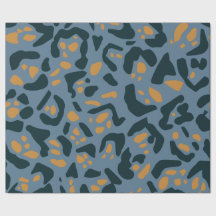 Blue Jaguar Print
