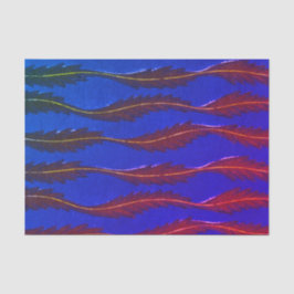 BLUE JAPANESE WOODBLOCK PATTERPATTERpapier Seidenpapier