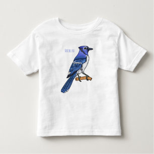 Blue Jay bird Cartoon Kleinkind T-shirt
