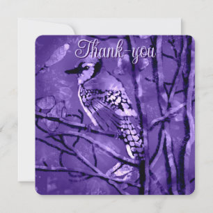 Blue Jay Bird Pink Abstrakte Kunst Personalisiert