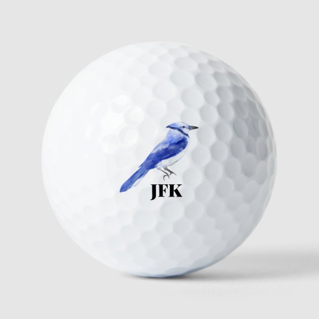 Blue Jay bird Vogelbeobachtung wild lebende Tiere Golfball (Vorderseite)
