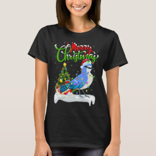 Blue Jay Bird Xmas Dekoration Santa Blue Jay Chr T-Shirt