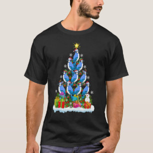 Blue Jay Bird Xmas Holiday Blue Jay Christmas Tor T-Shirt