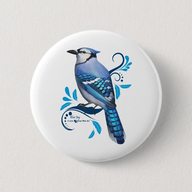 Blue Jay Button (Vorderseite)