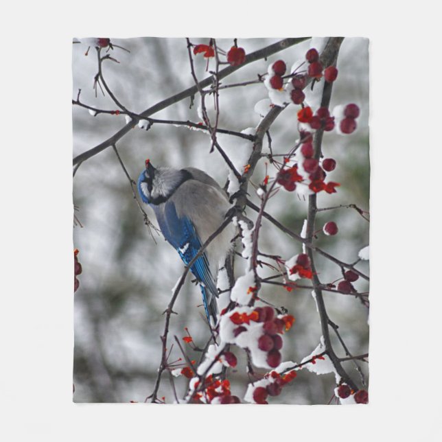 Blue Jay Fleecedecke (Vorderseite)