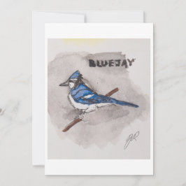 Blue Jay Greeting Card Einladung