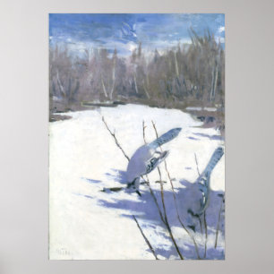 Blue Jay im Winter von Abbott Handerson Thayer Poster
