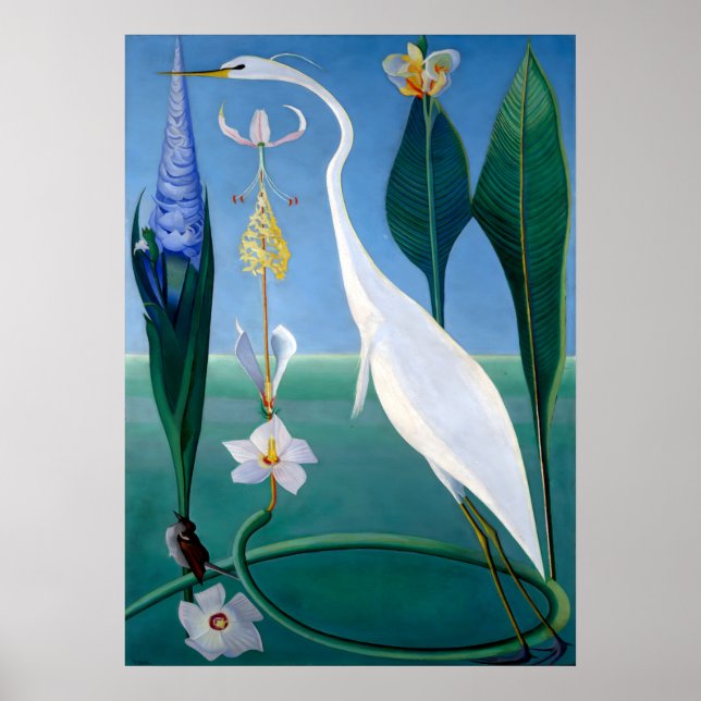 Blue Jay im Winter von Abbott Handerson Thayer Poster (Vorne)