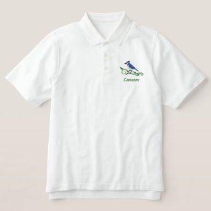 Blue Jay Name besticktes Polo-Shirt