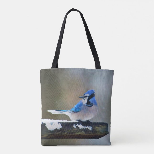 Blue Jay Painting - Original Bird Art (Rückseite)