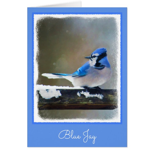 Blue Jay Painting - Original Bird Art (Vorne)