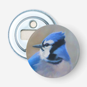Blue Jay Painting - Original Bird Art Flaschenöffner