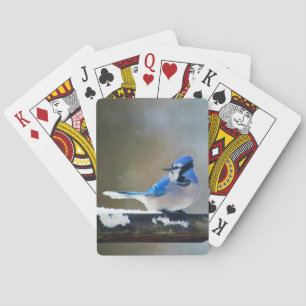 Blue Jay Painting - Original Bird Art Spielkarten
