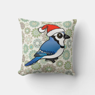 Blue Jay Santa Kissen