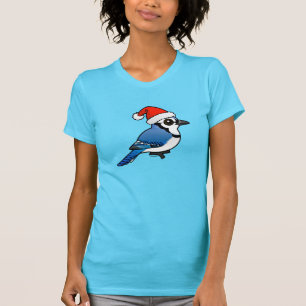 Blue Jay Santa T-Shirt