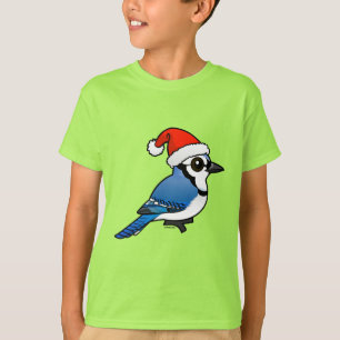 Blue Jay Santa T-Shirt