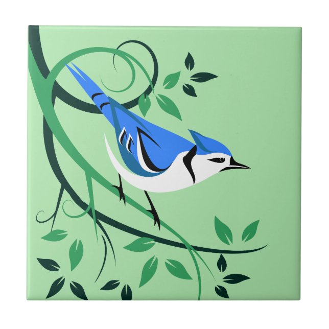 Blue Jay Tile Fliese (Vorderseite)