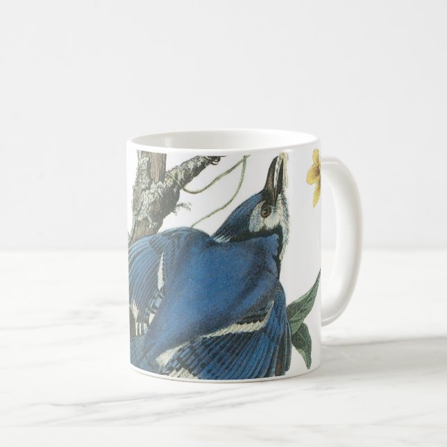 Blue Jay von Audubon Kaffeetasse (VorderseiteRechts)