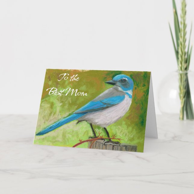 Blue Jay zur Muttertagskarte Dankeskarte (Vorderseite)