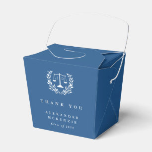 Blue JD Law Scales+Laurel Abschluss Geschenkschachtel