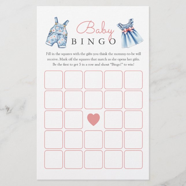 Blue Jean Baby Bingo Baby Showspiel (Vorderseite)