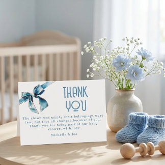 Blue Jean Baby Books For Baby Enclosure Card Dankeskarte