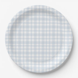 Blue Jean Baby Boy Baby Shower Gingham Pappteller