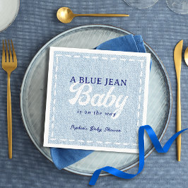 Blue Jean Baby Boy Baby Shower  Serviette