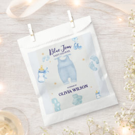 Blue jean Baby denim Baby Dusche Einladung Geschenktütchen
