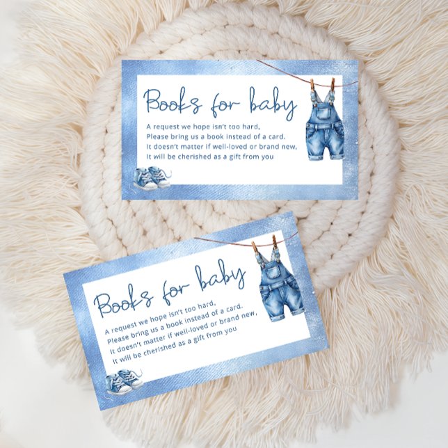 Blue Jean Baby Denim Books for Baby Begleitkarte (Von Creator hochgeladen)
