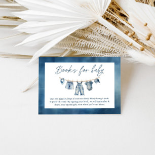 Blue Jean Baby Shower, Books for Baby Begleitkarte