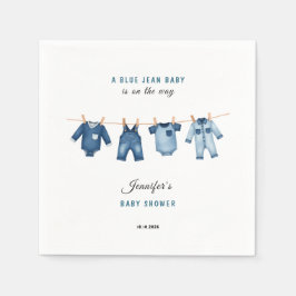 Blue Jean Baby Shower - Denim Theme Serviette