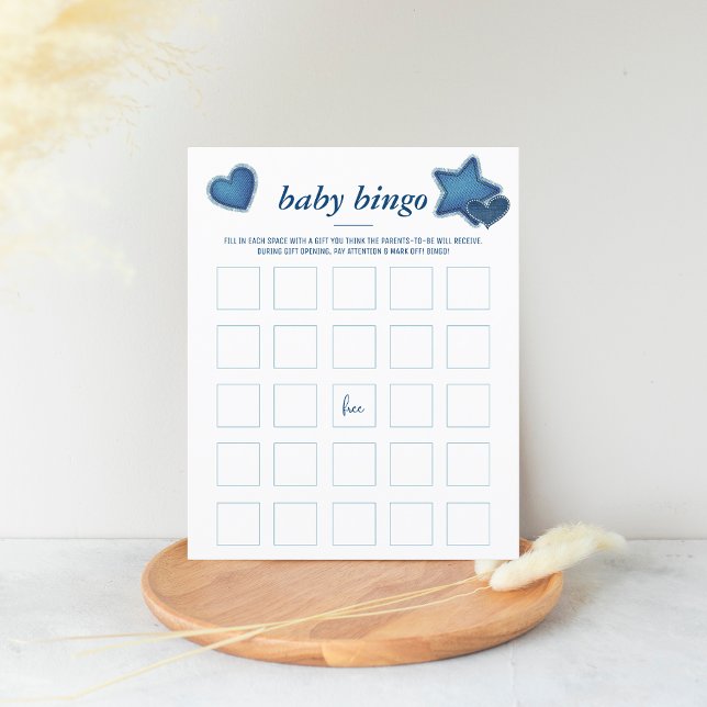 Blue Jean Baby Shower Game | Baby Bingo (Von Creator hochgeladen)