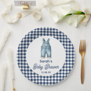 Blue Jean Baby Shower Pappteller
