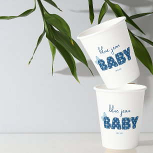 Blue Jean Baby Showware   Geeignetes Party Pappbecher