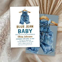 Blue Jean Boy Western Baby Shower Einladung