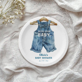 Blue Jean Boy Western Baby Shower Pappteller