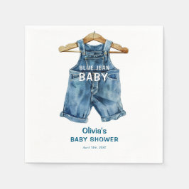 Blue Jean Boy Western Baby Shower Serviette