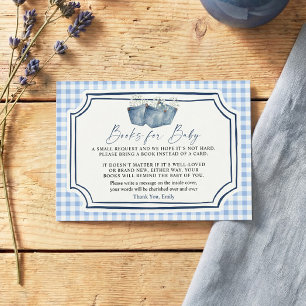 Blue Jean Bücher für Baby-Karte Begleitkarte