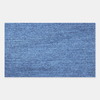 Blue Jean Denim Background Rechteckiger Aufkleber