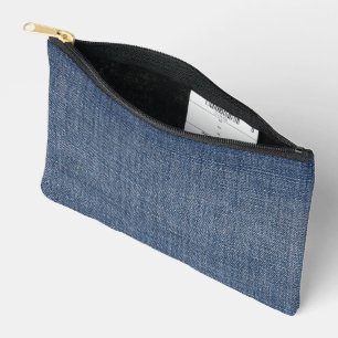Blue Jean Denim Zubehörtasche