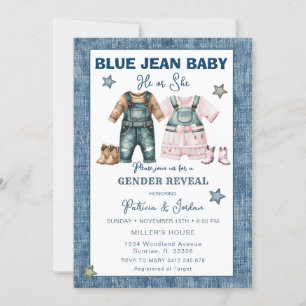 Blue Jean Geschlechtsenthüllung, Er oder Sie Einladung
