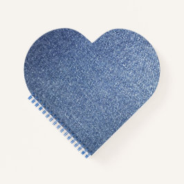 Blue Jean Heart Notebook Notizbuch