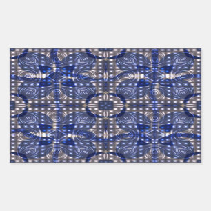 Blue Jean Lights Pattern Sticker - Trendy Blue
