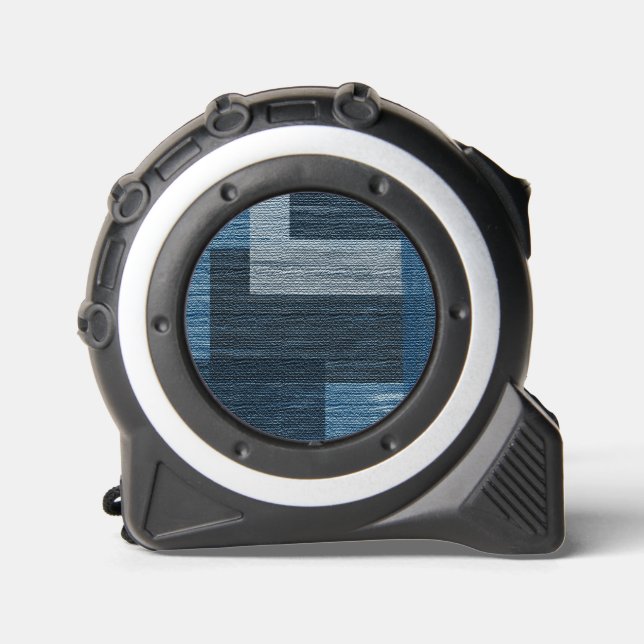 Blue Jean Patch Imitate Burlap Maßband (Vorderseite)