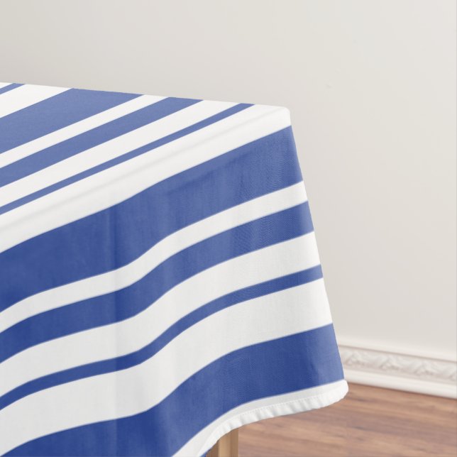 Blue Jean Stripes Tischdecke (Beispiel)