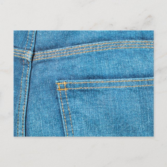 Blue Jeans Back Pocket Postkarte (Vorderseite)
