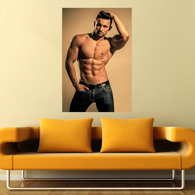 Blue Jeans Boy Hot Typ Poster (Von Creator hochgeladen)