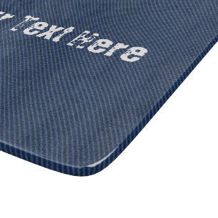 Blue Jeans Denim Jeans Cutting Board Custom Text Schneidebrett